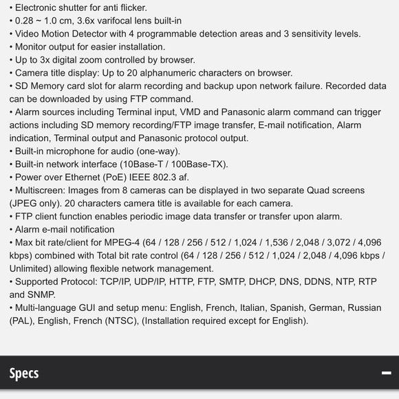 Panasonic WV-NF284 (3) + Axis 216MFD (4) Lot of Pro Security Cameras 7 total - Picture 13 of 13